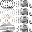 Piston Ring Set +0.50mm Oversize for G4NC 2.0L Hyundai/Kia (2014-2018) - Fits for G4NC Elantra, Tucson, Soul, Forte, Replaces OEM #23041-2E210 & 230412E210, Engine Rebuild Kit