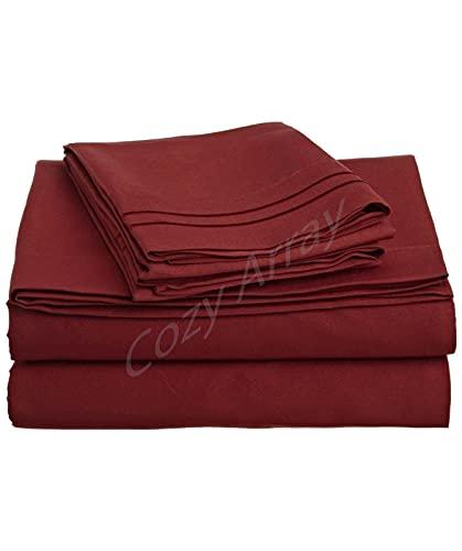 King/Burgundy Red Piece -  in Queen Frame Frame King Frame Frame Queen Size Comforters Queen Size