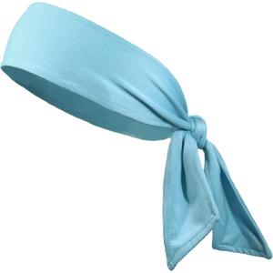 Headbands Tie on Headband for Women Men Running Athletic Hair Head Band Elastic Sports Sweat Basketball Sweatband Stetchy Yoga Workout Sweatbands Adjustable Non-Slip Moisture Wicking (Blue)
