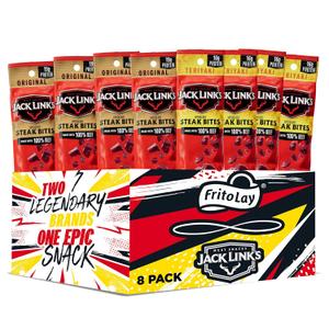 Frito Lay Jack Link's Steak Bites Variety Pack, (Pack of 8), Best By: 07/31/25