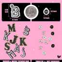 Straw Covers for Stanley Cup Accessories: Black Decorations for Stanley 30 oz & 40 oz Tumbler with Handle, Bling Letter Charms and Flower Silicone Straw Cap Topper, Trendy Stuff for Teen Girls & Women