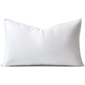 MIULEE 12x20 Down Alternative Pillow Insert Decorative Throw Pillow 12 x 20 Inch Body Bed Sleeping Ultra Soft Fluffy Form for Sofa Couch Bed