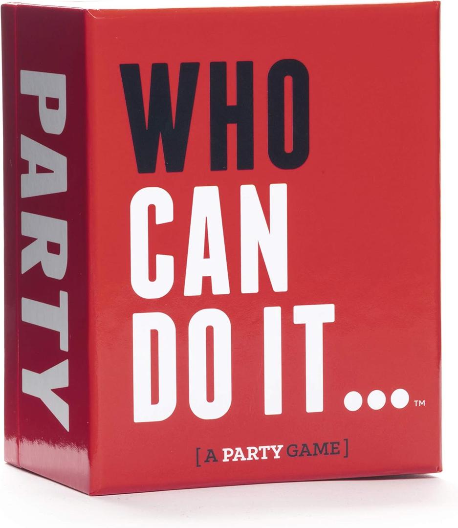 DSS Games Who Can Do It [Compete with Your Friends to Win These Challenges | Adult Party Game | Great for Game Night, Big Groups, Pregames | Gifts for Him]