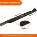 532138971 Mower Blades for Craftsman/HU/Pou LAN 42" Lawn Tractor, 138498 High Lift Blades for Craftsman LT1000 DYT4000, Hus qvarna YTH18542, Replace 127843 531307224, 2 Pack