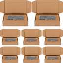 Fuyoooo 8 Pcs Universal Cell Phone Packing Box 9 x 5 x 2 Inch Smart Phone Packing Box with Clear Bubble out Bag Double Decker Large Cardboard Compartment to Store for Recyclable Packaging