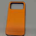 Nvollnoe Compatible with iPhone 17 Pro Max Case with Card Holder Dual Layer Heavy Duty Protective Shockproof Hidden Card Slot Slim Wallet Phone Case for Women&Men 6.9 Inch (Orange)