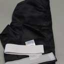 Vatge Small Door Window Curtains Privacy Thermal Insulated Blackout Window Coverings for Front Glass Door Tie Up Shade for Home Office, 1 Panel, W26 x L20, Black