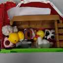 Aigybobo Farm Animals Big Barn Toys for 1 2 3 Year Old, Toddler Montessori Learning Toy, Farm Playset with Animal Figures and DIY Stickers, Christmas Birthday Gift for Baby Boys Girls Age 12-18 Months