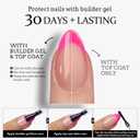 BTArtboxnails Short Square French Tip Press on Nails - 5 Bright Spring Colors, Strong UV Gel Bond for Long Wear, Salon Fake Nails for Easter & Parties, 160Pcs