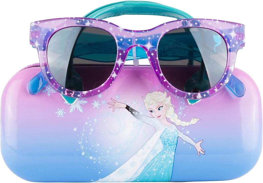Frozen II Kids Sunglasses for Girls, Toddler Sunglasses with Kids Glasses Case (One Size, Frozen4)