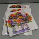 Birthday Cards, Happy Birthday Cards with Music & Lights, Daisy and Yellow Rose, 10 Inch Life Sized Forever Flower Bouquet Greeting Card Gifts for Wife Women Mom Grandma Sister, 4 pcs