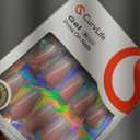 Curvlife Bling Coffin Press on Nails Short Square Acrylic Fake Nails with Apricot Design Full Cover False Nails Glossy Gradient Artificial Stick on Nails for Women(Gradient Nude White)