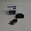 Timex Alarm Clock with Large Display, Digital Alarm Clock for Bedroom Includes 120V Universal Power Adapter (T121B - Black)