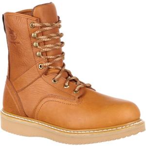 Georgia Boot Wedge Steel Toe Work Boot (Brown, 13)