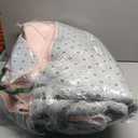 Flagover 5x7 Pink Washable Area Rug for Girls Bedroom Living Room, Modern Geometric Shag Non-Slip Rugs, Fluffy Plush Soft Memory Foam Carpet for Kids Room Nursery Decor