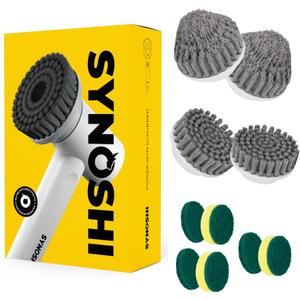 Electric Spin Scrubber Kit + Cone & Sponge Brush Heads