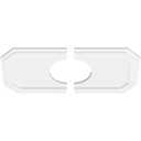 Ekena Millwork CMP26X13ED-07000 Emerald Architectural Grade PVC Contemporary Urethane Ceiling Medallions 26"W x 13"H x 7"ID x 9"C x 1"P