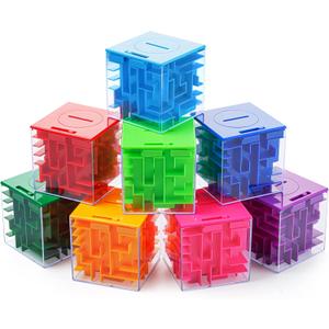 7 Pack Money Maze Puzzle Box for Cash Gift, Perfect Puzzle Money Holder and Brain Teasers for Kids and Adults