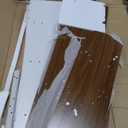 Tribesigns 70.8" L-Shaped Executive Desk with 55" File Cabinet, Large Home Office Computer Desk with Storage Shelves and Cabinet, Modern Business Furniture Set Home Office, Walnut White