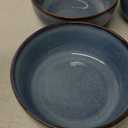 UNICASA Ceramic Cereal, Soup Bowl Set 25 Ounces - Serving Bowls for Salad, Fruit, Pasta, Dinner, Microwave and Dishwasher Safe (Blue) (25 Oz)