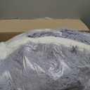 Flysheep Luxury Faux Fur Shaggy Comforter Set Full/Queen Size, Plush & Sherpa Reversible Comforter Grey, 3 Pieces Fluffy Fuzzy Bedding Set Ultra Soft and Warm for Winter (1 Comforter + 2 Pillowcases)