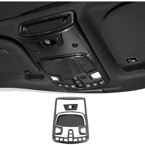 Voodonala for Ford F150 Front Reading Lamp Cover Light Lamp Cover Trim For Ford F-150 F150 2015-2020(Carbon Fiber Black,3Pcs/set)