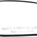 SCITOO Passenger Side Mirror Glass Fit For 1998-2010 For Ford CROWN VICTORIA W/O HEATED Chrome Convex Right Exterior Mirror Glass With Backing Plate RM22103-12P