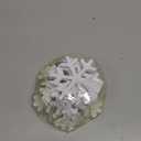 5 Pieces Christmas Wooden Snowflake Decor Winter Snowflake Wood Blocks White Snowflake Table Wood Signs Winter Tiered Tray Wooden Signs for Xmas Party Farmhouse Home Tabletop Shelves