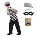 fun shack Kids Bank Robber Costume, Unisex-Kids Halloween Costume, Size X-Large, Polyester
