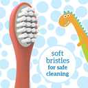 Dr. Brown's Toddler Toothbrush, Dinosaur, Green and Orange, 2-Pack