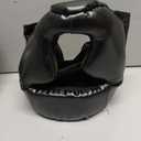 RDX Boxing Headgear, MMA Training, Adjustable Padded Kara,Muay Thai Headgear, Kickboxing, Sparring, Martial Arts, Karate, Taekwondo Helmet (Medium, BLACK)