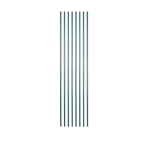 Restaurantware-Shelving Posts ONLY: RW Base 74 Inch Shelving Posts, 4 NSF Certified Epoxy Poles - Shelves Sold Separately, with 4 Leveling Feet, Green Steel Poles, No Corrosion