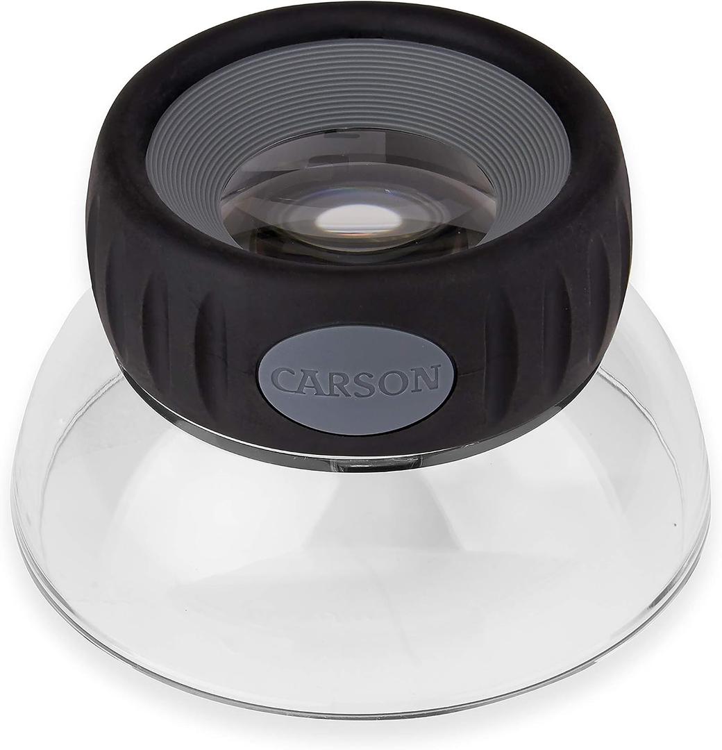 Carson LumiLoupe Plus 5.5X Power Stand Loupe Magnifier with Dual Lens Focusing System (LO-06)