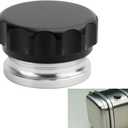 2.3"/60mm Aluminum Alloy Weld Billet On Filler Neck Cap Oil Fuel Water Tank Universal Alloy Fuel Cap Black