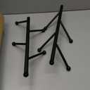 SwallowLiving Coat Rack Wall Mount, Vertical Coat Tree with 8 Hooks, Metal Hat Organizer Hanger for Entryway, Living Room, Bedroom, Home Decor, Black