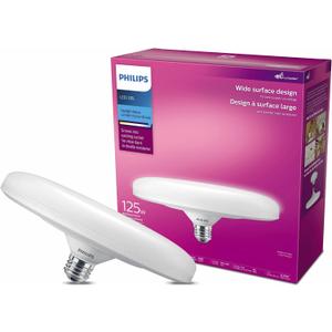 Philips LED Wide Surface Lampinaire 125W 9" Daylight Deluxe E26 (6500K), 2050 Lumens (125W = 26W)