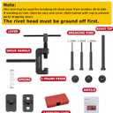 DAYUAN 13 pcs Motorcycle Chain Breaker Set, Chain Removal Tool Chain Cutter and Riveter Kit for Cam and 35 to 630 Chains