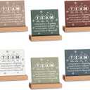 Sieral 6 Packs Thank You Gifts for Coworkers Appreciation Gifts Inspirational Desk Decor Motivational Desk Signs Thank You Sign for Teacher Welcome Gift Housekeeping Week Employee(Team,Neutral Color)