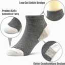 20 Pairs Toddler Socks for Kids Boys Ankle Low Cut Sock 1-14 Years Old (White, S)