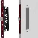 2 Point Bolt Mortise Lock Body,Pella Storm Door Lock Replacement,2-1/2" Handle PZ,Red