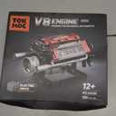 Tuajixz V8 Engine Building Blocks Sets, V8 Engine Model Kit That Runs  Motorized with Moving Pistons, Crankshaft & Rotating Fan, Realistic Engine Simulation for Car Enthusiasts, 588Pcs