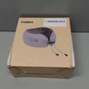 XSWQDLQ Travel Neck Pillow/Electric Neck Massager with Heating, Memory Foam Pillow for Neck Pain Relief, Neck Support Pillow for Airplane, Car, Office, Gift (Grey)