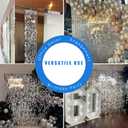24 Pcs Silver Shimmer Wall Backdrop Panels for Party Decoration, 12 inch x 12 inch Silver Sequin Backdrop for Birthday Graduation Anniversary Engagement