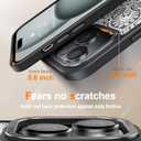 Goodon for iPhone 15 Plus Case with Privacy Screen Protector, Compatible with Magsafe, Shockproof Translucent Matte Cover - Cute Floral Design Phone Case for Women and Girls - Mandala Flower