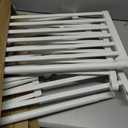 Adjustable Shelf Organizer Expandable Closet Shelf and Rod with No Drilling for Wardrobe Cupboard Kitchen Bookcase (15" - 23.6")