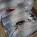 Sucolite 26" Ceramic Table Lamps Set of 2, Coastal Living Room Table Lamps with White Fabric Shades, Large Modern Bedside Lamps for Bedroom Nightstand Office Hotel Beach House, Blue Accent