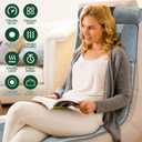 Full Body Massage Mat with Heat, 10 Motors Vibration Massage Chair Pad with 3 Timer Settings, Multifunctional Full Body Relaxation Seat Back Massager for Bed Sofa Chair