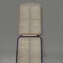 Weekly Pill Organizer, Extra Large Pill Box with Labels and Storage Bag, 8 GRIDS Medicine Pill Organizer, Moisture-Proof Airtight Travel Pill Case for Vitamin, Medicine, Supplement Organizer, White