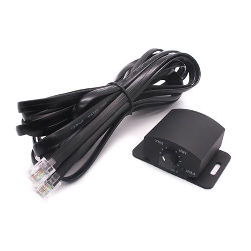 lweiyupeixx Amplifiers Tuner Car Volume Controller Amplifier Replacement Bass Knob Control Remote 6Pin Subwoofer Remote Volumes Adjustment Control Knob for Speakers