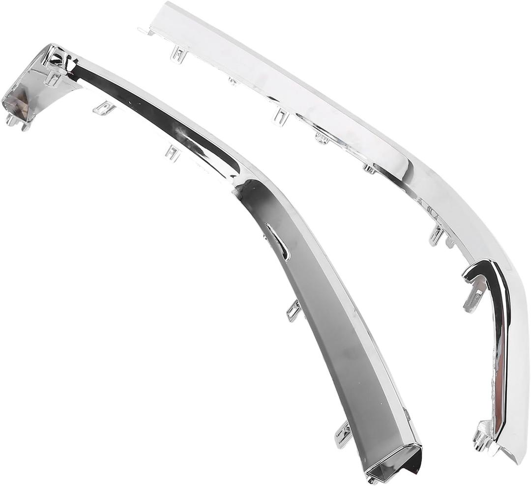 Front Lower Grille Molding Set Compatible for Mazda 3 Sedan Hatchback 2017-2018, Driver/Passenger Side Grille Lower Molding Trim Replaces MA1214106 MA1215106 BANE507K1 BANE507J1 MZ3307C1